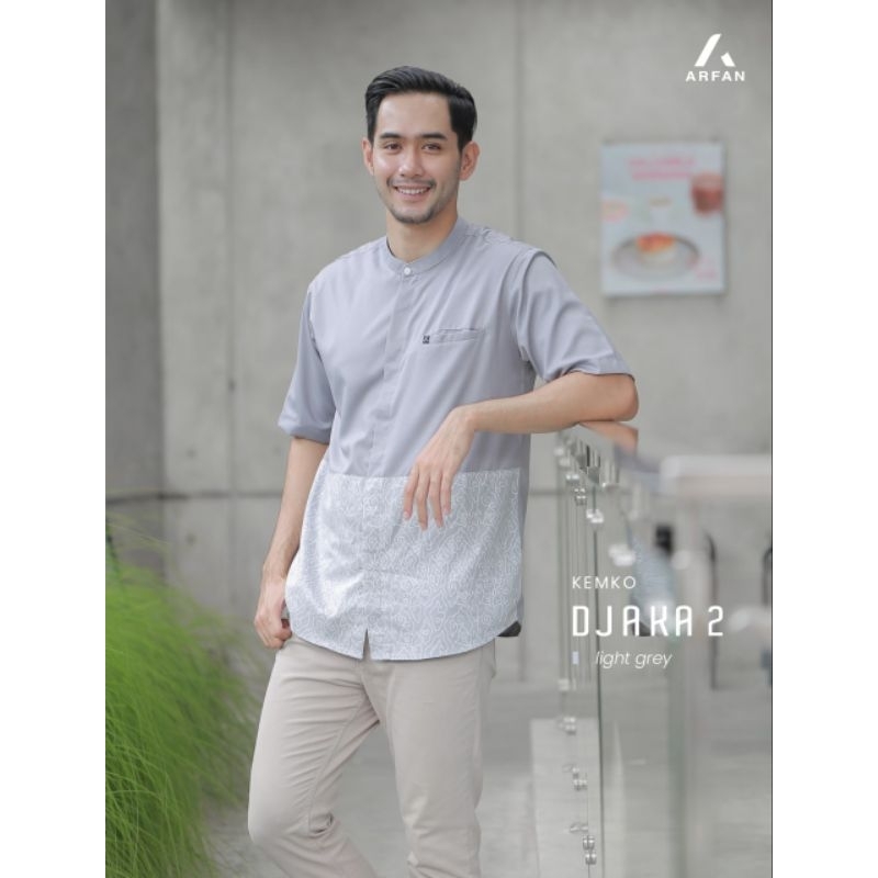DJAKA KEMKO LENGAN PENDEK DEWASA ORIGINAL ARFAN AUDINA || KOKO PRIA DEWASA BATIK ELEGAN BISA COD