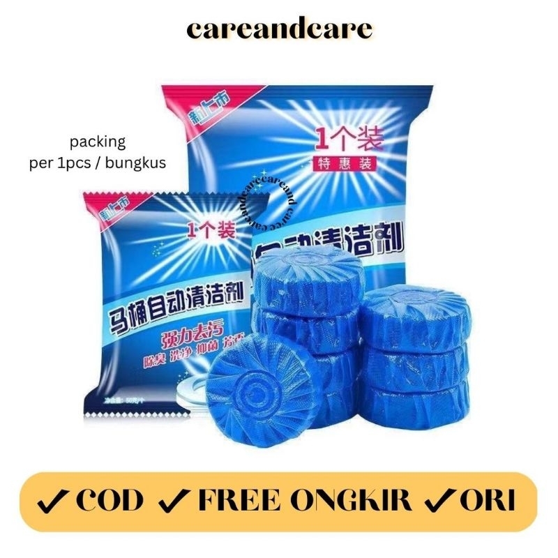 1PCS Tablet Biru Pembersih Penyegar Kloset Toilet 50g