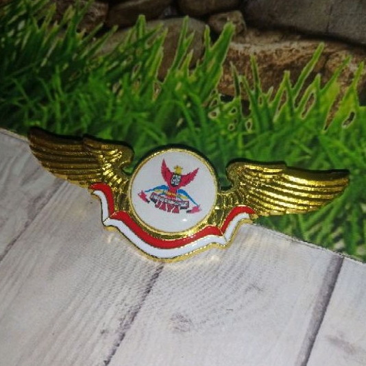 Pin lencana grib jaya/pin baju grib bahan sepuh kuningan