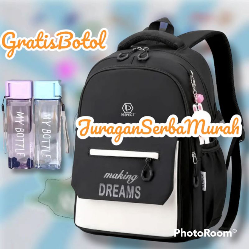 Termurah Tas Ransel Sekolah Perempuan Bacpack Korea SD SMP