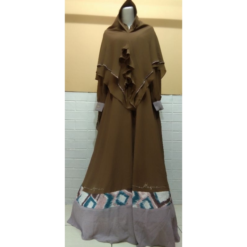 Set Syari Branded by Mayra Premium Original/Size S Set Syari Cantik/Dress/Gamis Elegant/Syari mewah/