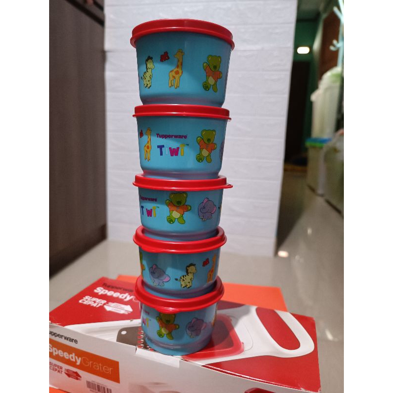 snack cup mpasi bayi wadah mpasi makanan bayi tiwi tupperware satuan