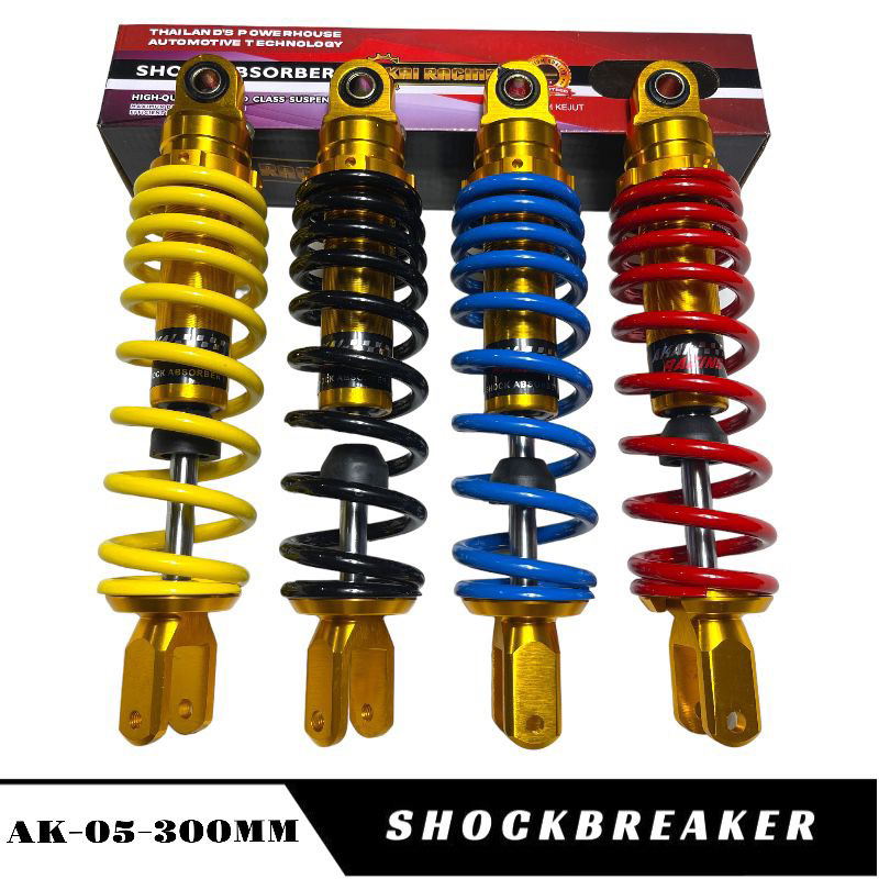 Shock Belakang Shockbreaker AK-05-330MM Z Series Buat Vario125 ,Vario150 ,Beat Street ,Beat Fi ,X-Ride ,Genio Dan Motor Matic Lainnya