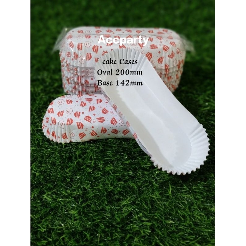 Cup Cake Roti Oval / Cake Cases Roti Oval 200×142mm (100pcs)