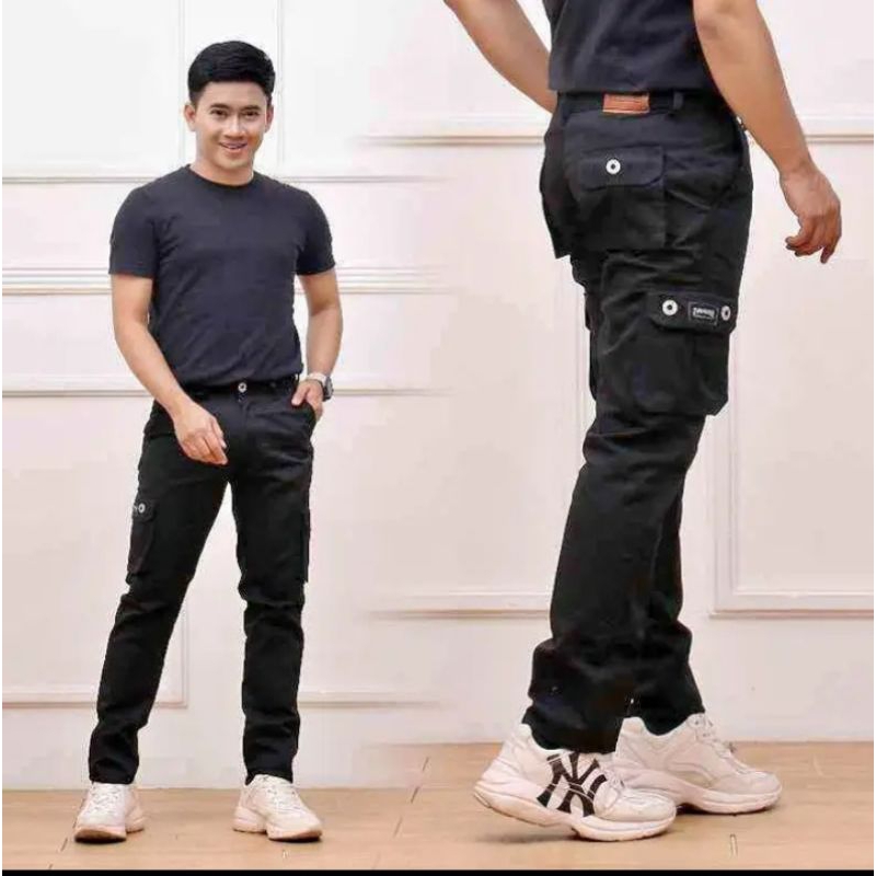 [BISA COD] ORIGINAL Celana Cargo Panjang Pria Dewasa Kimpul Size 27-32
