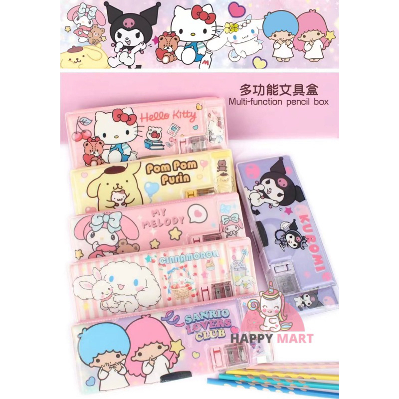 

Kotak pensil sanrio LOVERS kawai kuromi / cinamonroll / pompompurim
