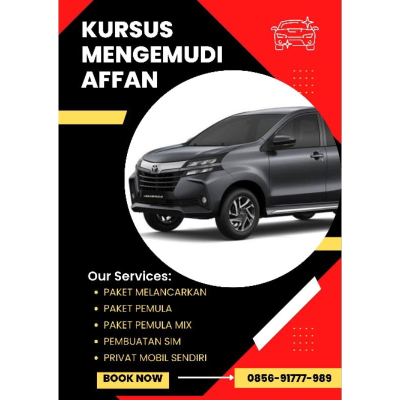 les kursus mengemudi mobil XENIA AGYA CALYA manual matic - Paket Pemula Mix Weekend