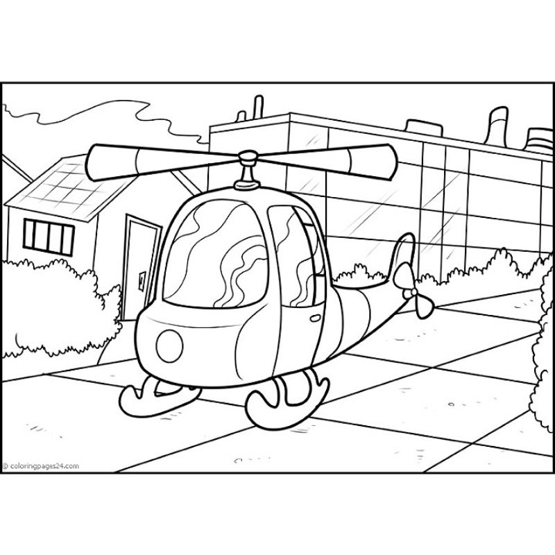 

Gambar Sketsa Mewarnai Edisi Alat Transportasi Udara Helikopter 03 / Seketsa Lukis / Drawing Sketch / Kertas Menggambar A4