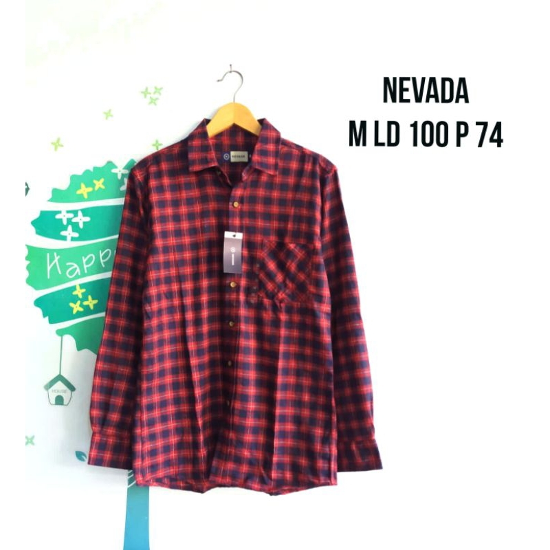 Kemeja Flanel Lengan Panjang Nevada