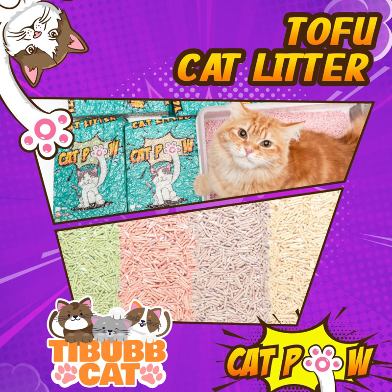 KHUSUS GOJEK/GRAB Catpow Tofu Cat Litter Pasir Kucing Soya Gumpal