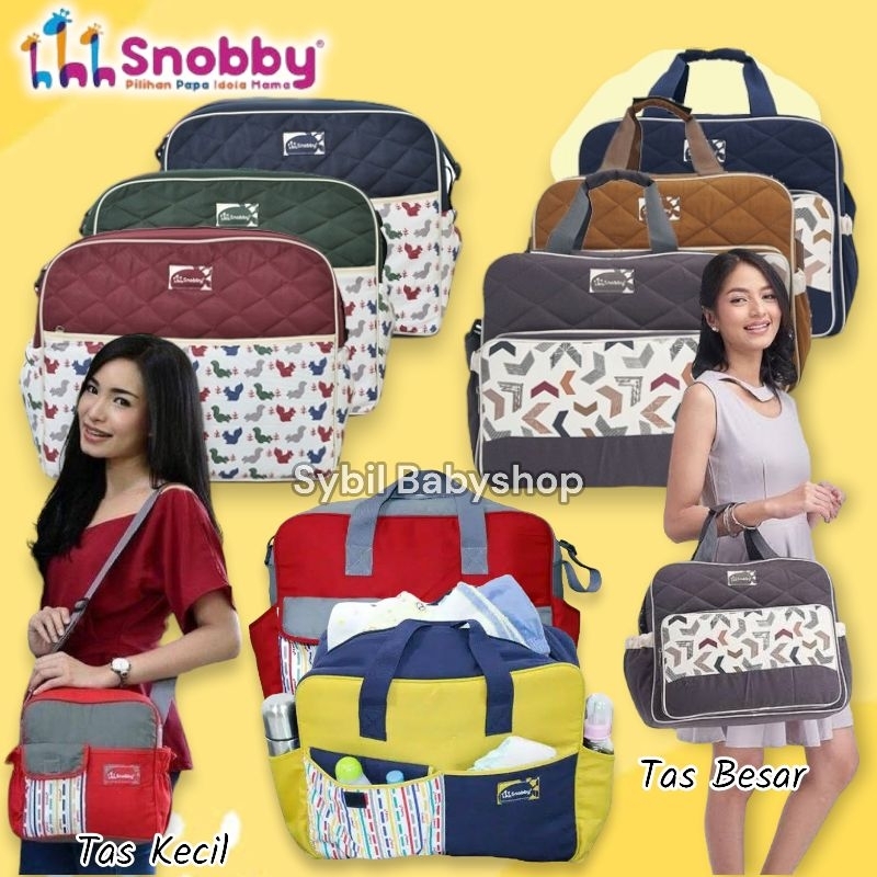 Snobby Tas Besar &amp; Kecil Bayi Snobby Perlengkapan Bayi Baru Lahir / Diaper Bag Line / Artsy / Squirrel