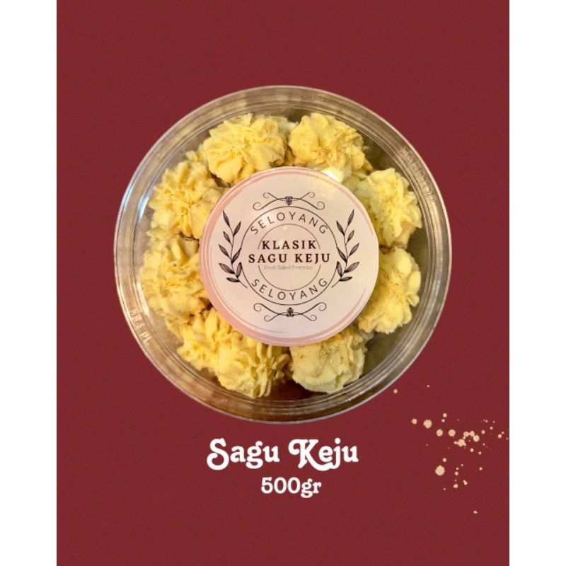 

Kue Kering Sagu Keju Seloyangid Toples Hampers Lebaran 350gr/500gr