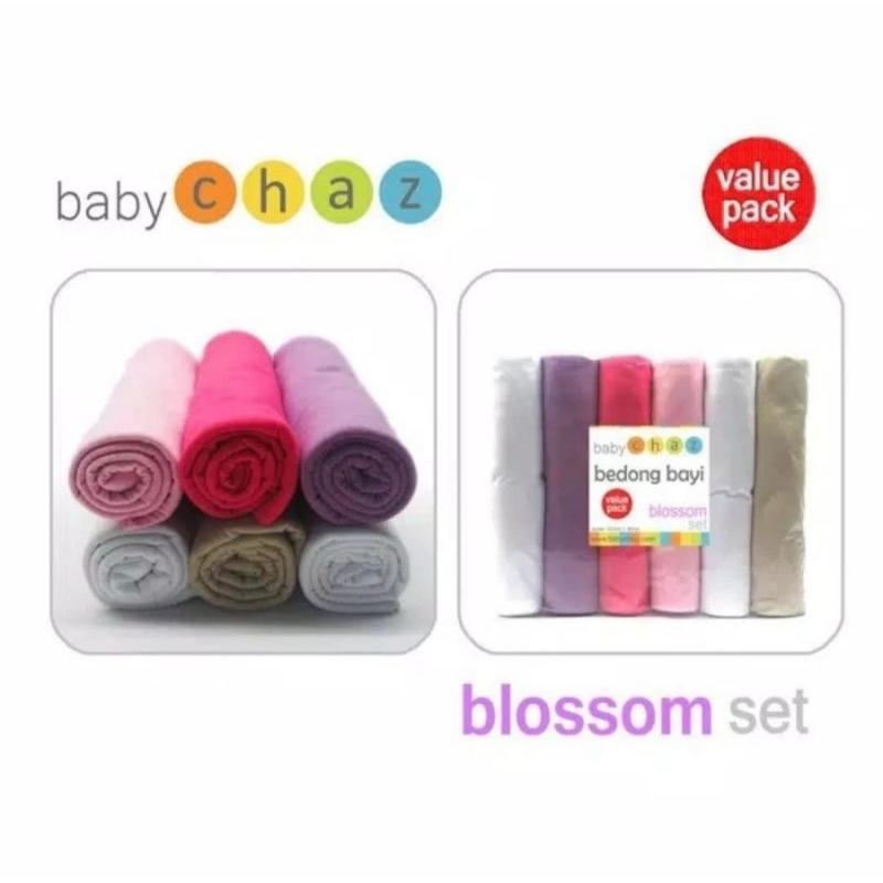 Bedong Baby Chaz Value Pack isi 6 pcs