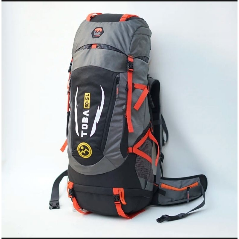 TAS CARRIER TNF TOBA 60+5L DOBEL PRAME BISA DI ATUR # TAS HIKING # TAS CAMPING # TAS RANSEL GUNUNG