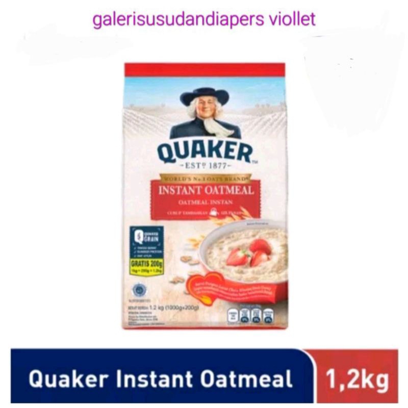 

Quaker Instant Oatmeal 1200gr