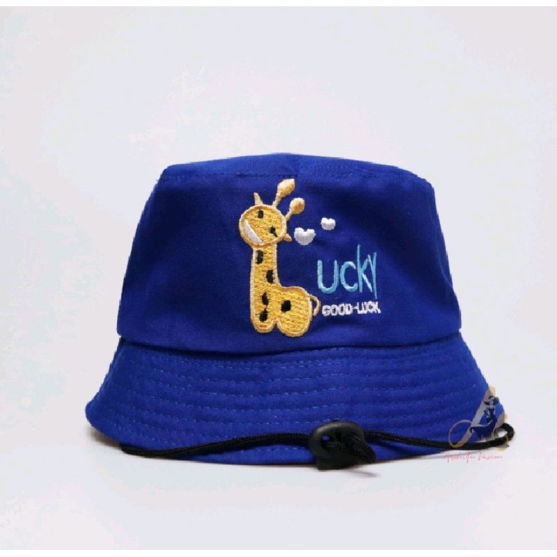 Topi Bucket hat anak good lucky premium quality (usia 2-8th)