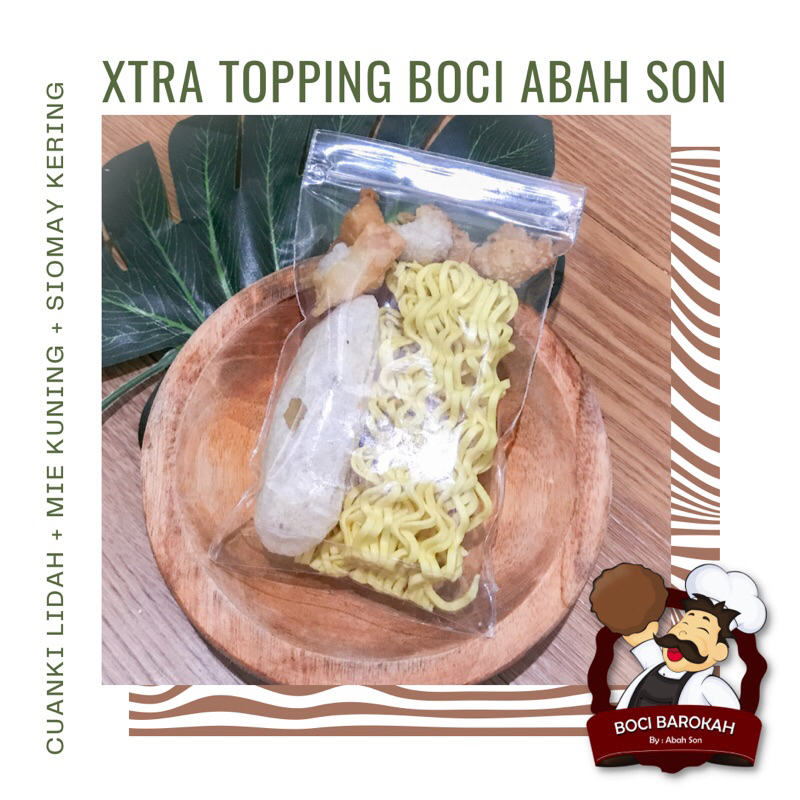 

Xtra Toping cuanki + mie + siomay kering || Boci Sapi Abah Son || MAKANAN INSTAN MURAH ENAK DAN HALAL