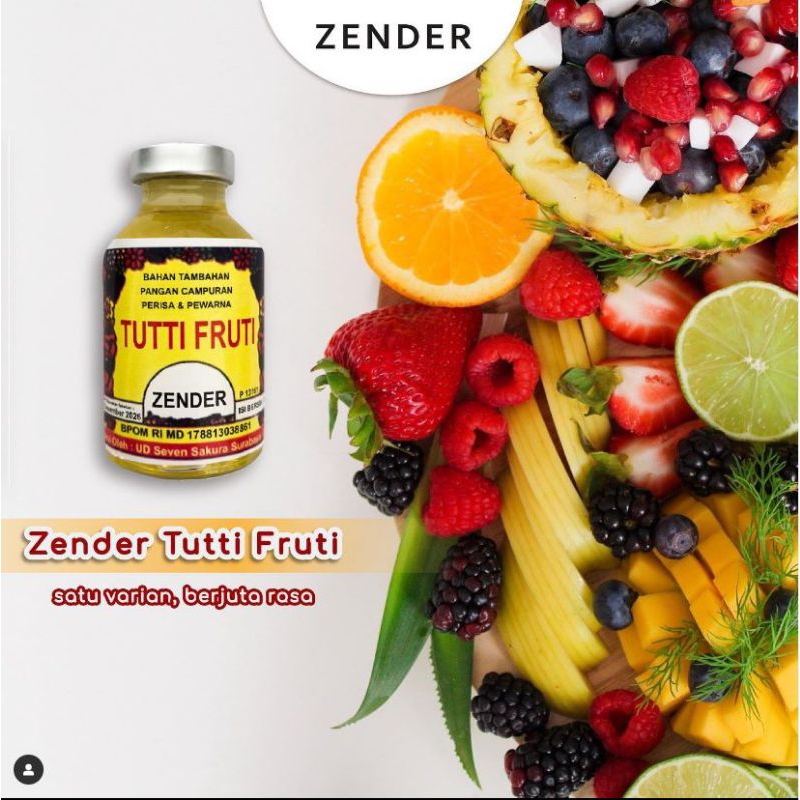 Perisa dan Pewarna Makanan Zender Essence 20ml TERLENGKAP - Semua Rasa dan Warna