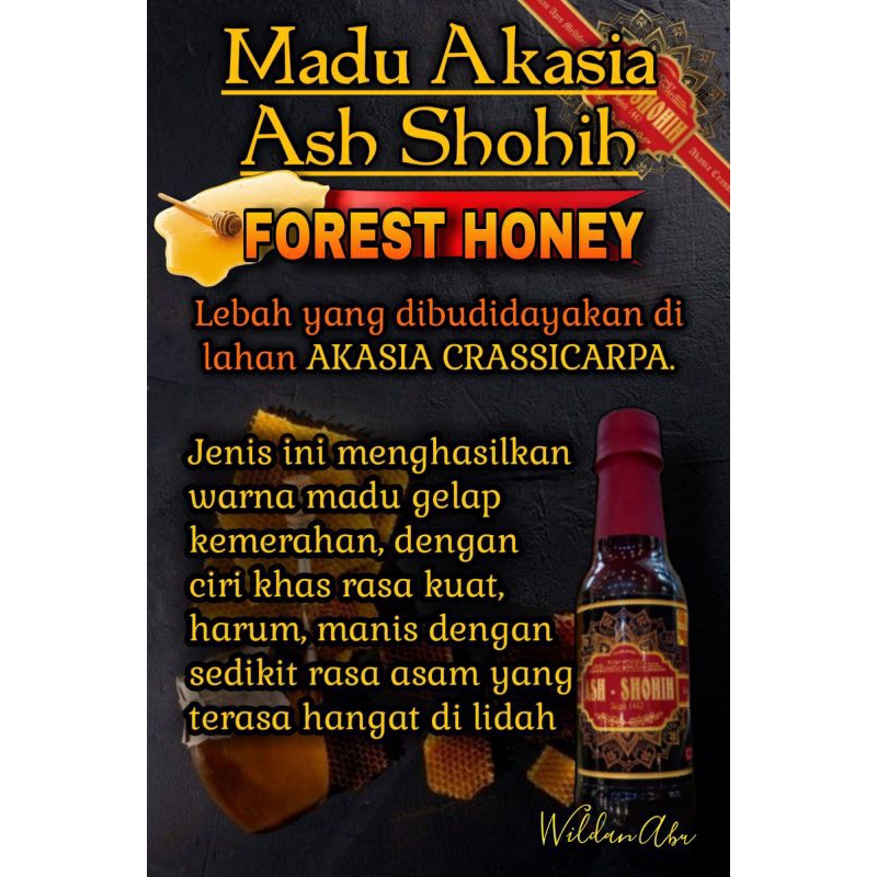 

Madu Hutan Akasia CrassiCarpa 100 % Murni