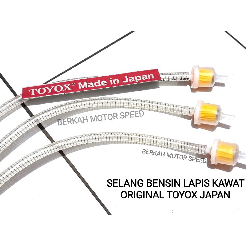 SELANG BENSIN TOYOX JAPAN ORIGINAL SELANG BENSIN TRANSPARAN LAPIS KAWAT PNP ALL MOTOR SELANG BENSIN 