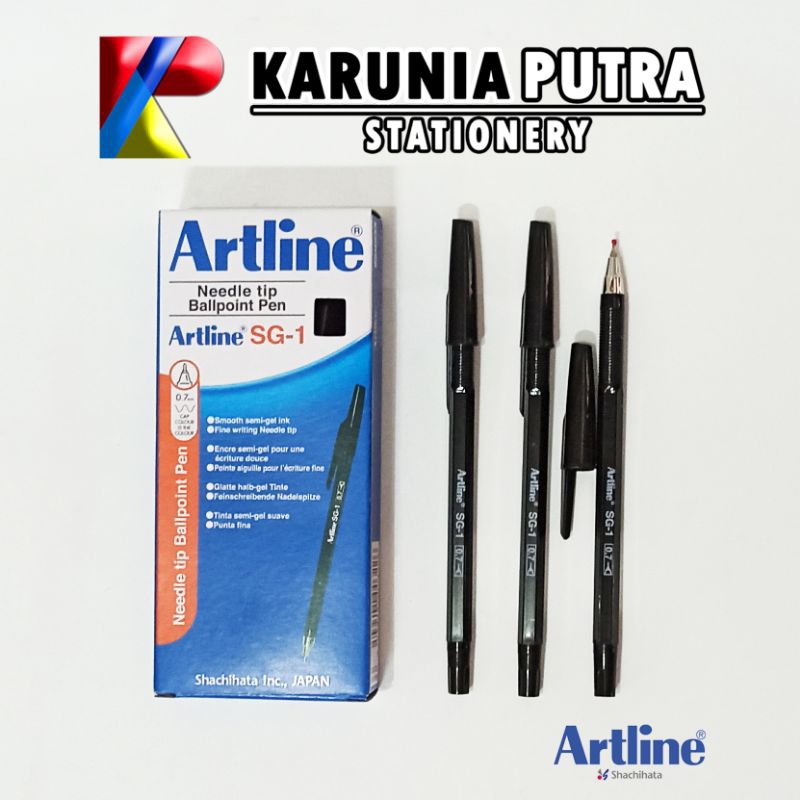 

Pulpen Artline Semi Gel SG-1 0.7mm Hitam Biru Merah 1pcs