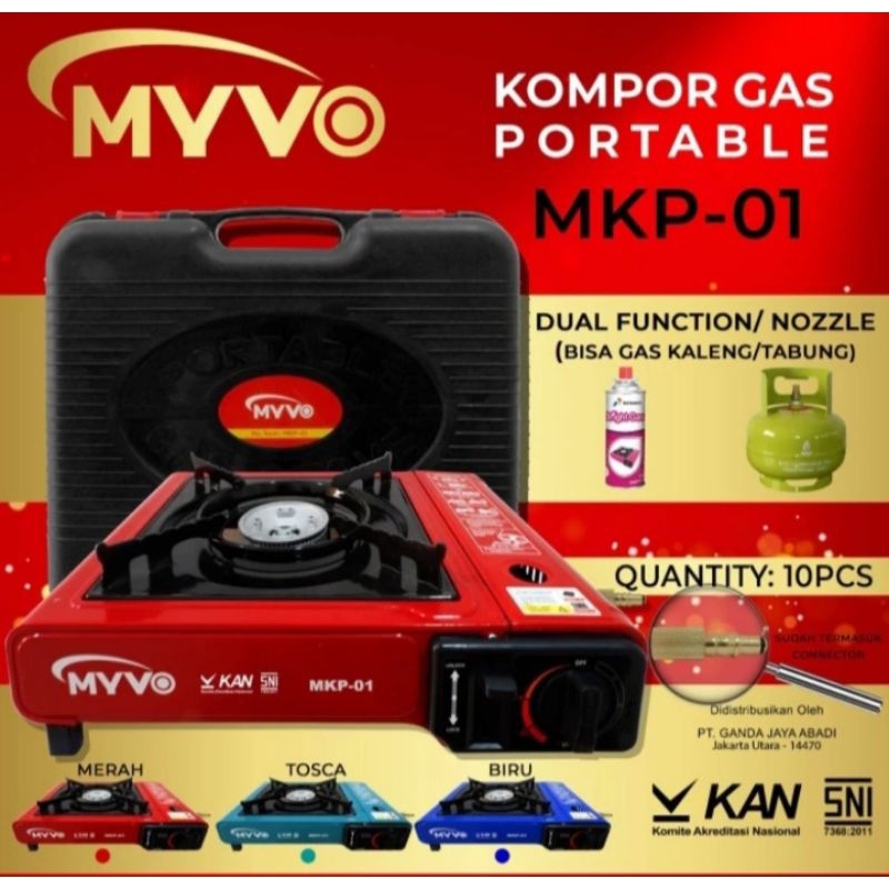 KOMPOR PORTABLE MYVO 2 IN 1 /KOMPOR KEMAH