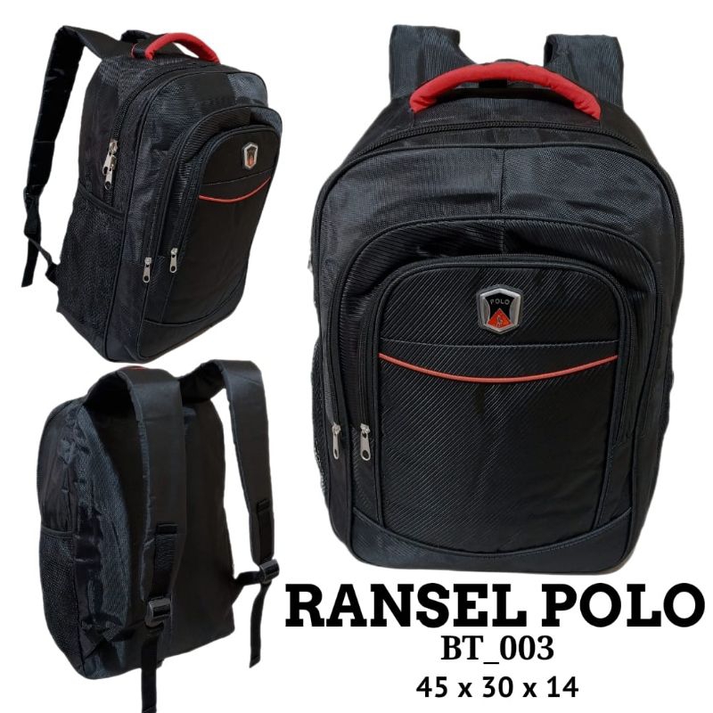 Tas ransel polo 18inc/tas kerja/tas sekolah/ransel harian/tas kekinian/tas ransel murah