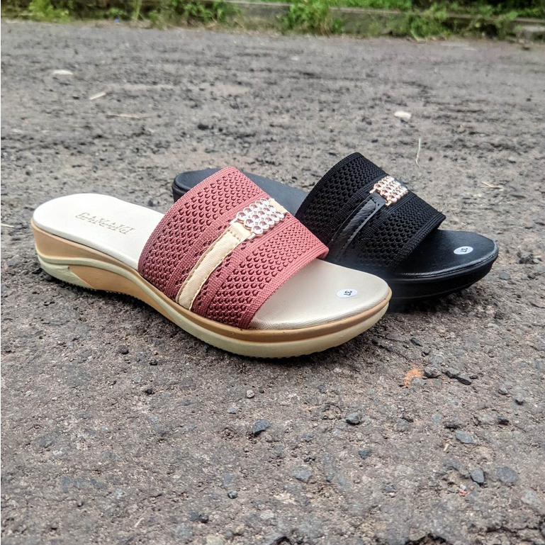 WEDGES BLACKPINK - Sandal Wanita Murah kualitas Bintang lima harga kaki lima Sandal Pesta Party Calbi Sofiya