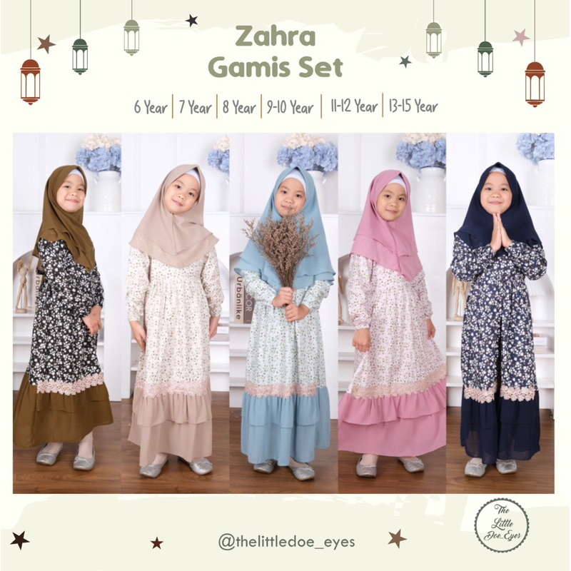 [READY] Zahra Gamis Set 6-10 Tahun