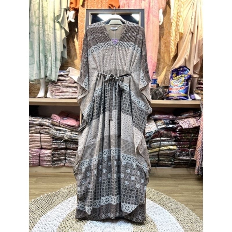 TUNIK GAMIS DRESS KAFTAN LEBRAN  CERUTI PREMIUM PLISKET