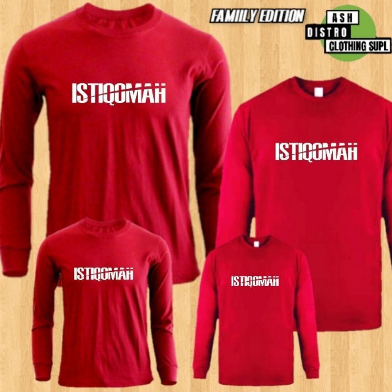 Kaos couple lengan panjang muslim / kaos dakwah islami / kaos istiqomah