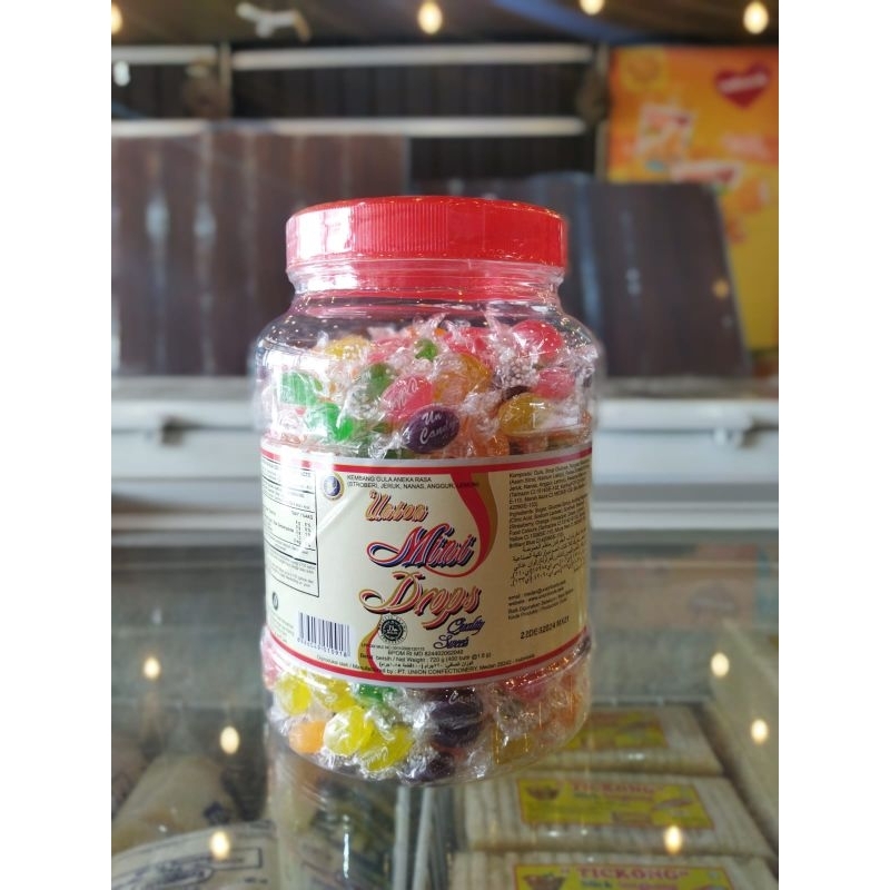 Permen Union Mini Drops Quality Sweet Toples 720g isi 400 butir