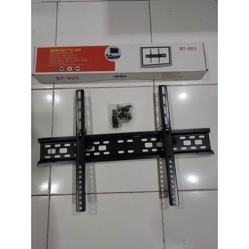 Bracket TV 70 inch dari 32 inch BT003 + Waterpass