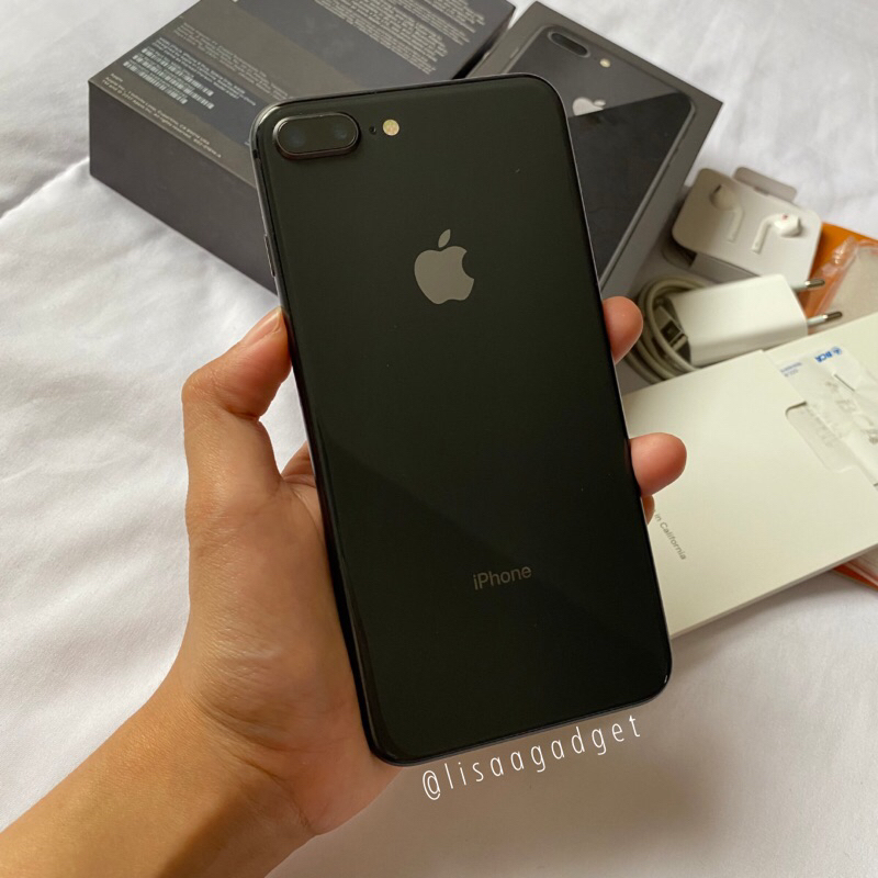 IPHONE 8 PLUS 64GB SPACEGRAY EX IBOX BH 86% ORIGINAL BAWAAN