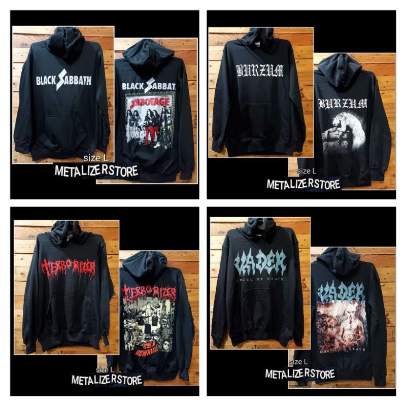 Sweater Musik Metal Rock Band Black Sabbath , Bhurzhum , Terrorizer , Vader