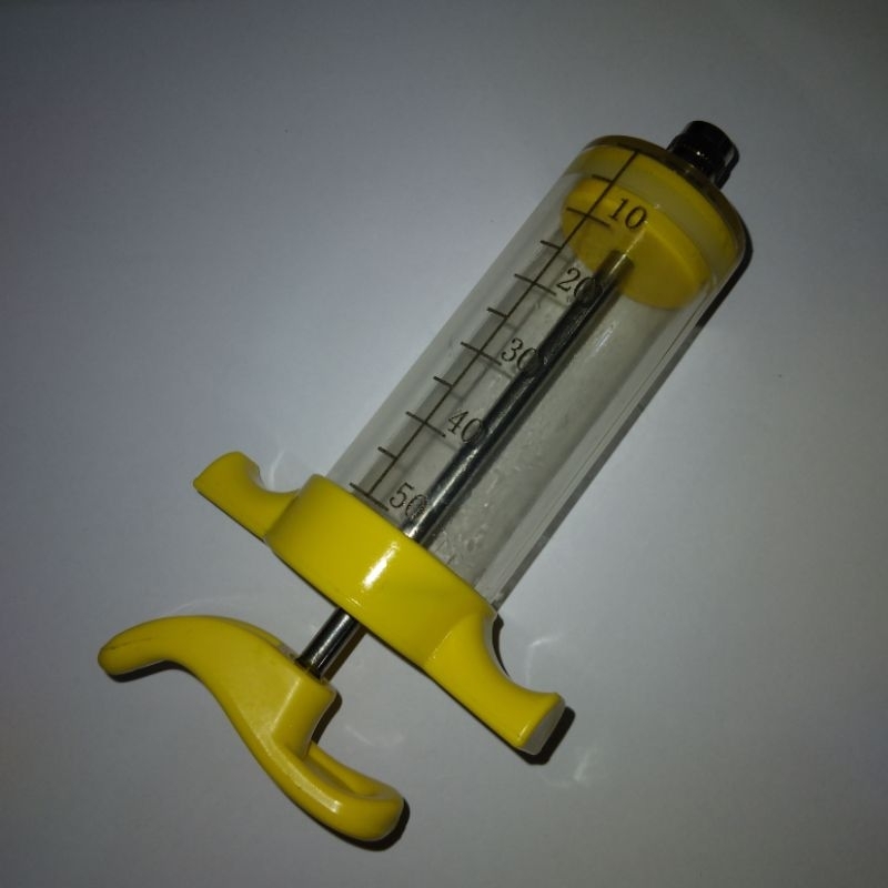 Spuit Mika TPX 50 ml Plastic Steel Syringe