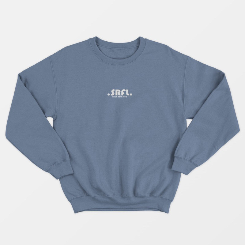 SRFL Sweater Crewneck Sablon DTF Jumbo / Oversize Bigsize 2XL 3XL 4XL 5XL Unisex