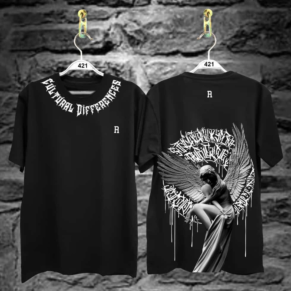 Baju Kaos Distro Tshirt Pria Wanita Boneka Keren Lengan Pendek Cultural Terbaru Cewek Cowok Motif Sablon Bergambar Samurai Dragon Cod Couple Unisex