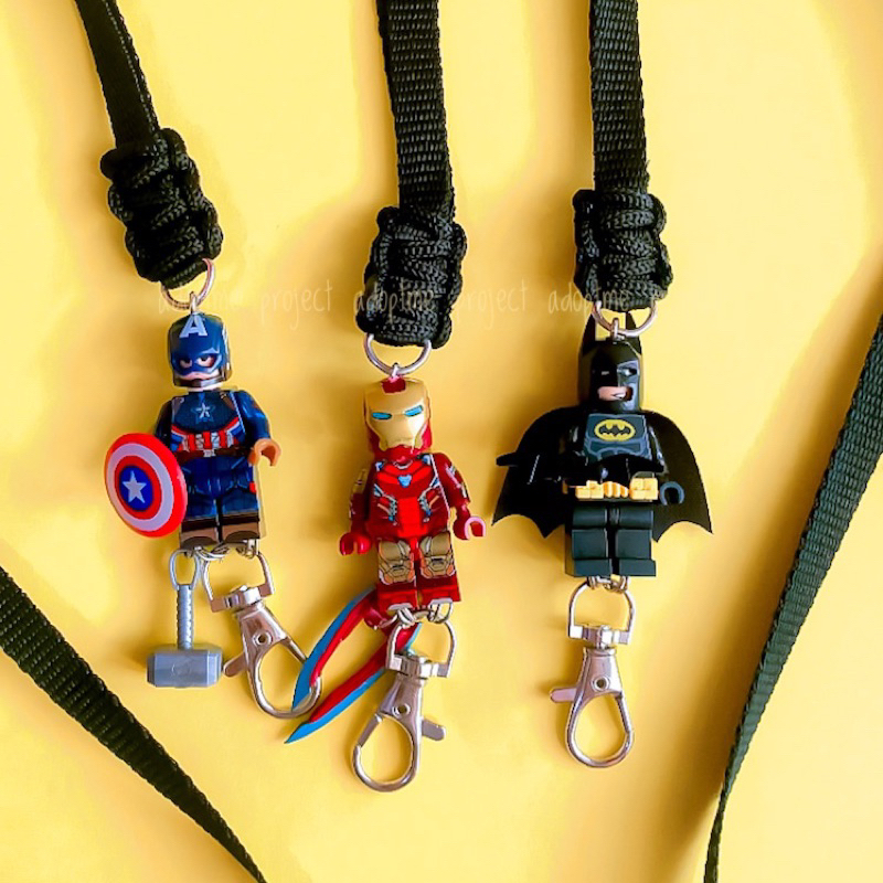 

LANYARD ID CARD HOLDER NAME TAG KARAKTER SUPER HERO IRON MAN BATMAN STARWARS CAPTAIN AMERICA