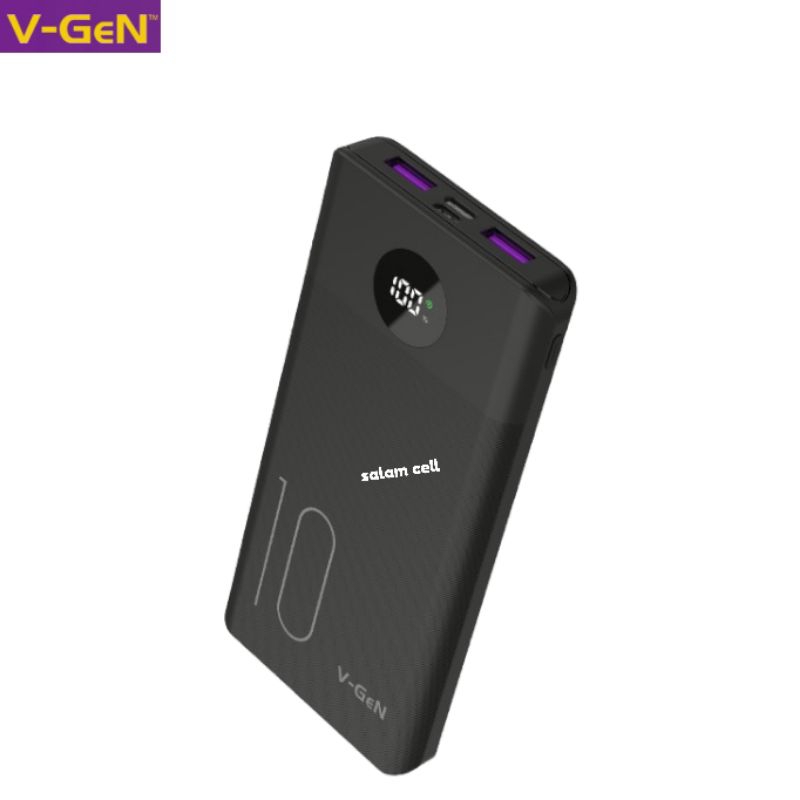 Powerbank V-Gen PB-V10K30 10.000mAh Fast Charging Original Vgen pb v10k30 Garansi Resmi