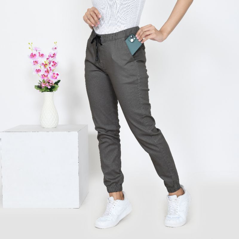 PROMO OUTFIT Celana Panjang Jogger Chinos Wanita Terbaru PREMIUM