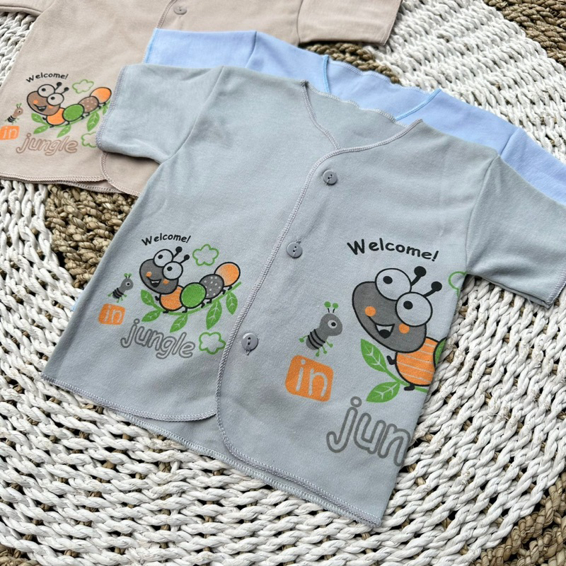 3 PCS Baju Lengan Pendek Bayi Bayi Atasan Bayi Baju Newborn Baju Bayi Baru Lahir Gift Bayi Hadiah Lahiran Bayi baju bayi lengan Pendek ASYAM BABY