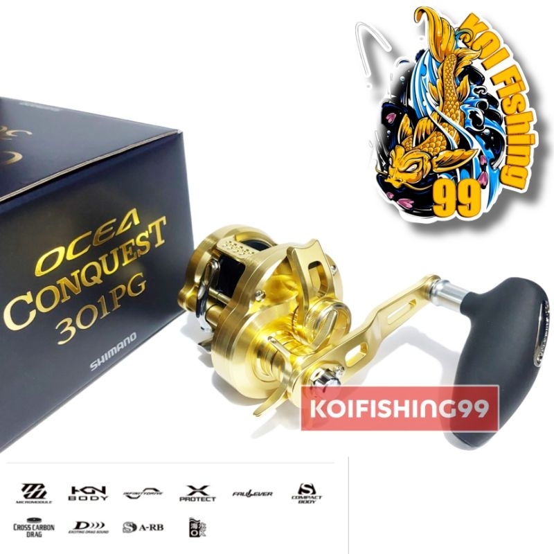 REEL BAITCASTING SW SHIMANO OCEA CONQUEST 301PG (2022) *HANDLE KIRI