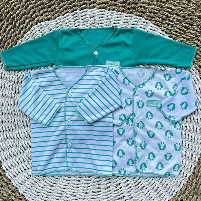 3 PCS Baju Lengan Pendek Bayi Bayi Atasan Bayi Baju Newborn Baju Bayi Baru Lahir Gift Bayi Hadiah Lahiran Bayi baju bayi lengan Pendek baju lengan panjang ASYAM BABY