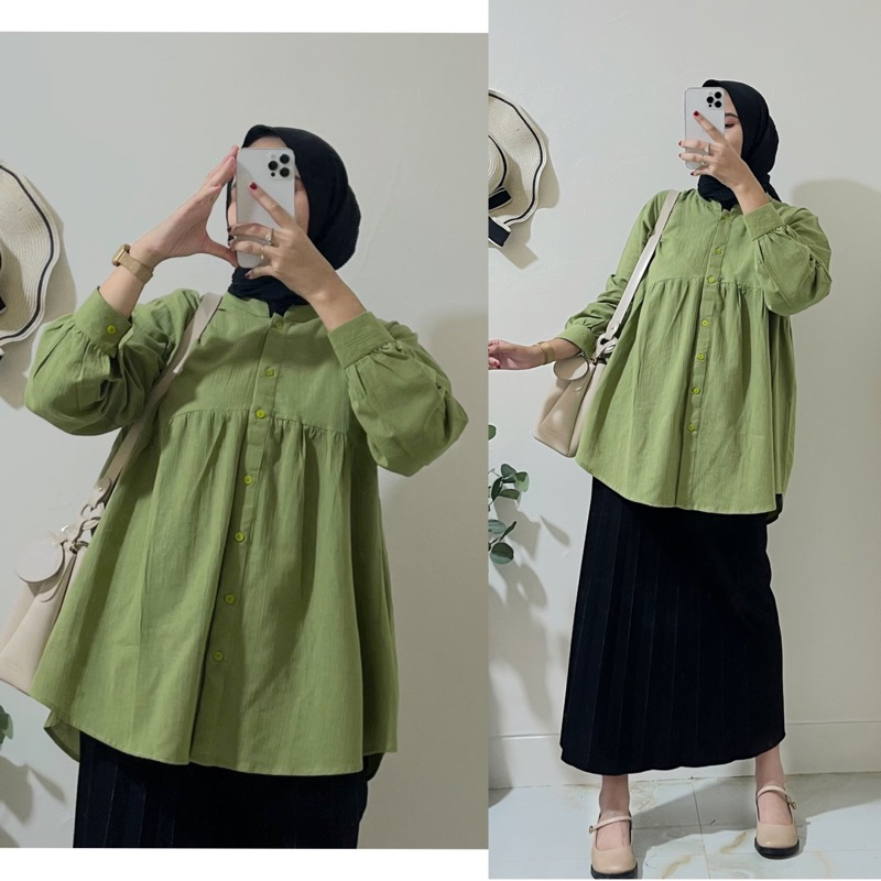 Atasan Wanita zaraa/Kemeja perempuan/blouse kekinian/kemeja lengan panjang/blouse cantik