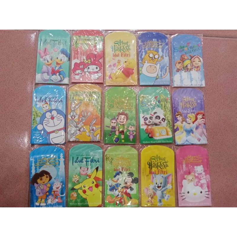 

Amplop lebaran karakter mini/Amplop idul Fitri