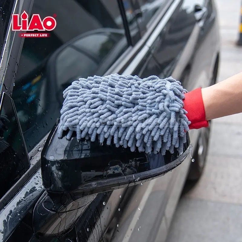 LIAO Spons Pembersih Cuci Mobil Microfiber Sponge Serbaguna