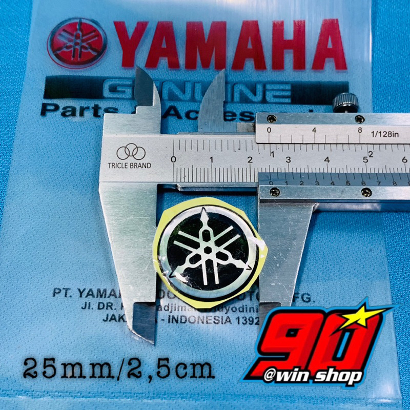 sticker stiker emblem logo yamaha garputala 25mm / 2.5cm