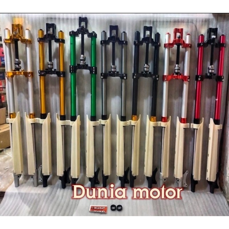 Up Side Down USd Klx 150 D tracker SCARLET full CNC anti karat komstir bambu ukuran 45x900mm - Shock