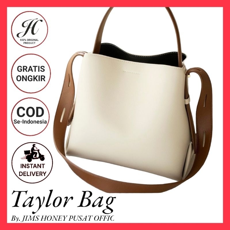 Tas Wanita Jims Honey Taylor Bag Original - Tas Selempang Jimshoney Murah Terlaris Terkini - Tas Kulit - Tas Kerja